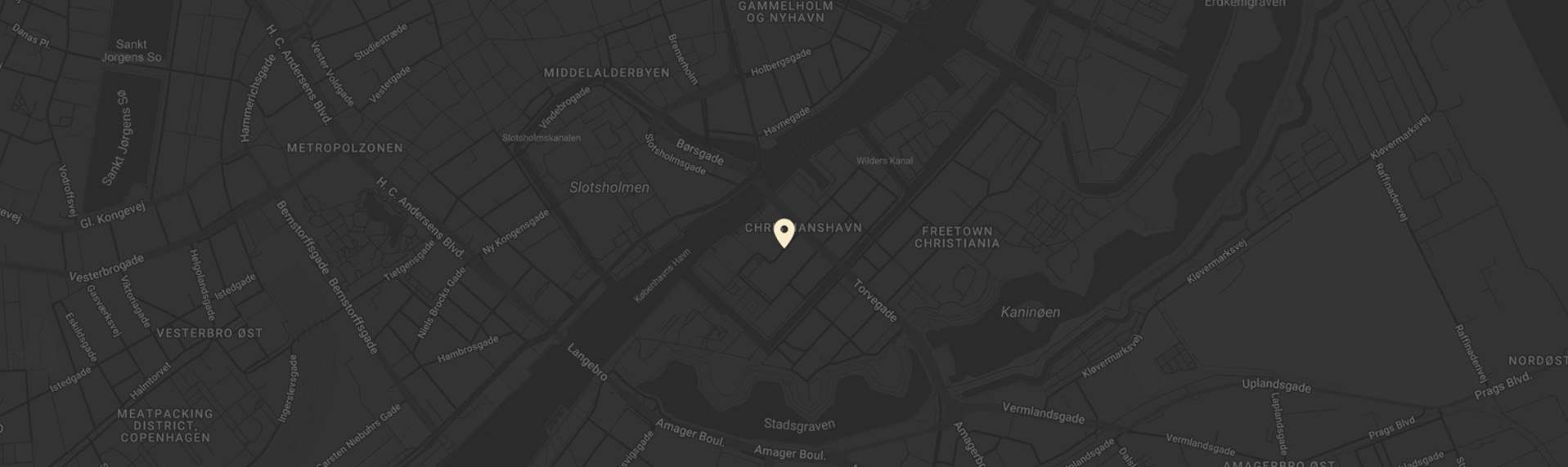 Landkort der viser Mettes adresse